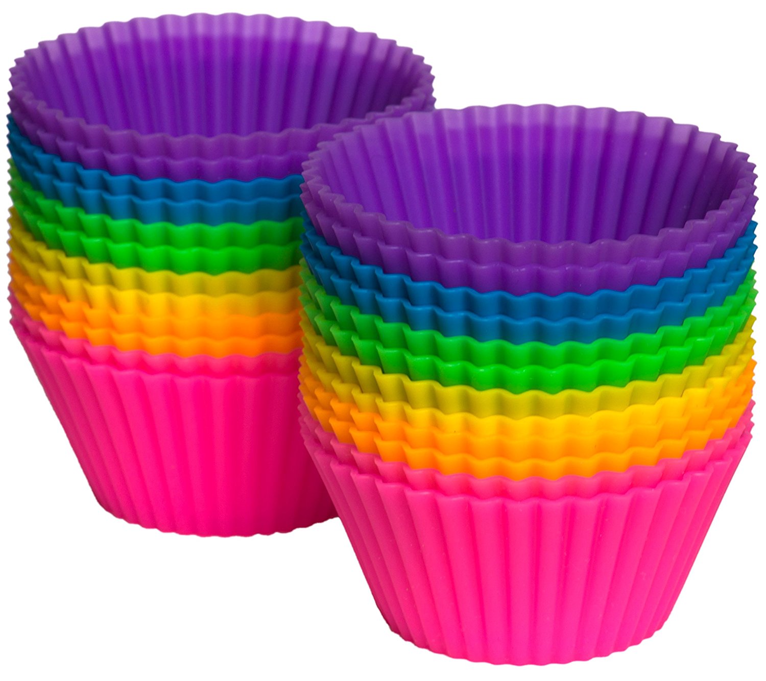 Jumbo Baking Cups, Rainbow Swirl, 24pk 